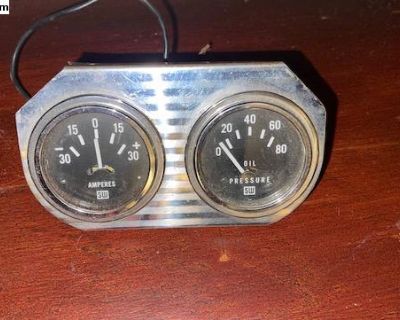 SW AMP & Oil Pressure Gauges + Bracket