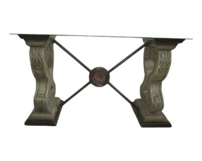 The Console Table features a sleek glass top and sturdy metal legs, making it a stylish and modern addition to any home or office space. This versatile piece is perfect for entryways, hallways, or as a workspace. The 29.5-inch height and 18.5-inch length provide ample space for display or daily use, while the 48-inch width adds stability. Made from a combination of wood, glass, and metal, this ...