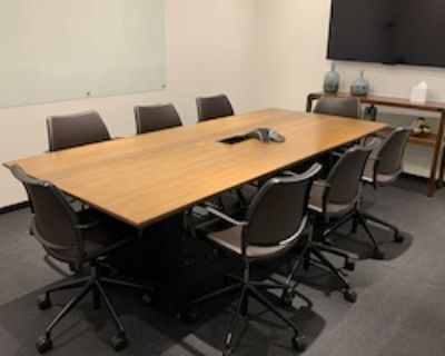 Meeting room. Traditional private offices with floor-to-ceiling glass windows, natural light, flexible lease terms, and the benefits of an inspiring community.