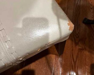 Faux leather chairs