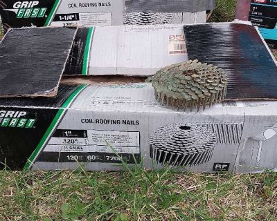 Grip fast 1" -11 gauge coil roofing nails