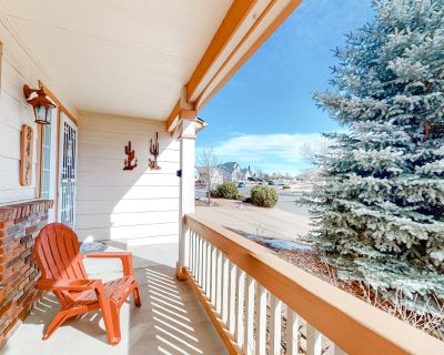 Avg / night: $222. Spacious dog-friendly home with huge fenced yard, grill, & W/D - great location | Located in Colorado Springs, CO | 4.0 Stars | 5 Bed, 3.5 Bath | Pet-friendly. Dog-friendly. Max 10 guests. With three levels of living space, multiple gathering areas, a fully enclosed back yard, and five bedrooms, this spacious north Colorado Springs home is the perfect choice for your next fam...
