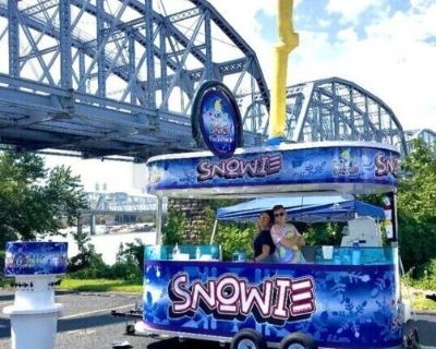 Custom 2023 8' x 16' Snowie Shaved Ice Trailer Snowball and Snowcone Concession Trailer