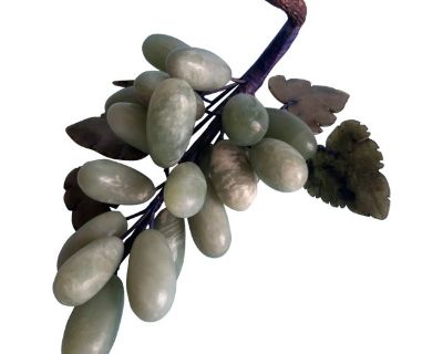 Mid-Century Italian Variegated Light Green Marble Grapes