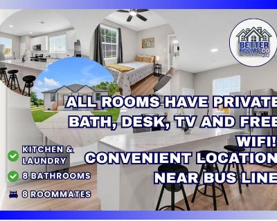 Deposit: $237.00 * Utilities included?: Yes * Fees apply?: Yes. References are not required. Non-smoking. Furnishings: Furnished * Disabled access: * Living room: shared. Availability Available Now Minimum term 1 month Maximum term None. Private furnished room for rent. Step into premium coliving where every private room includes its own ensuite bathroom no sharing! Each room also features a co...