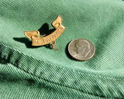 Boy Scout Vintage "Be Prepared" 2nd Class Bronze Pin