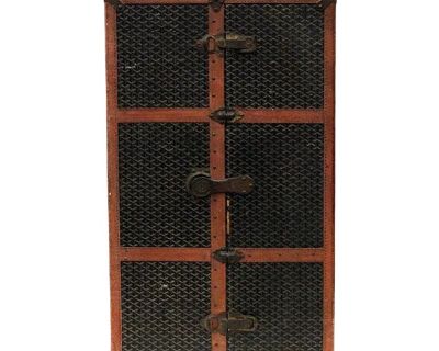 Rare Antique French Goyard Wardrobe Steamer Trunk