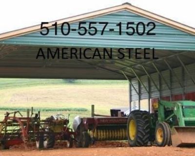 American Steel Metal RV Car Ports Garages Work Shops