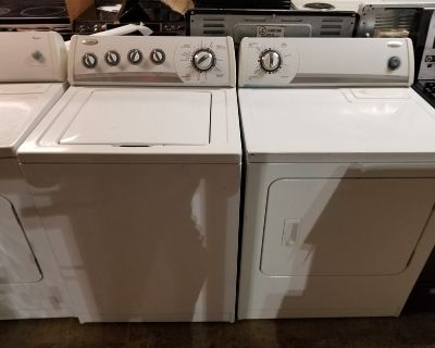 Refurbished whirlpool washer and dryer set warranty/delivery/installation