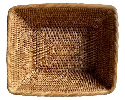 Vintage Woven Rattan Bread Basket