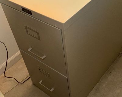 Haskell two drawer file cabinet