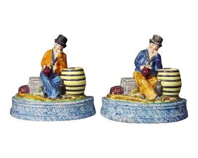 English Pottery Pearlware Pair of Figures of Sailors
