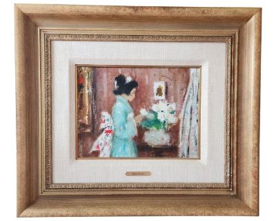 Samuel Edmund Oppenheim Painting of a Geisha