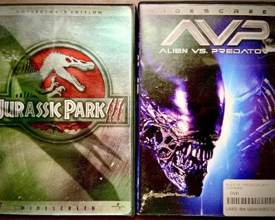 FEAR & FRIGHT Night - "Jurassic 3" & "AVP" Dvd Combo