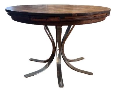 1960s Danish Modern Rosewood "Flip-Flap" Dining Table by Dyrlund