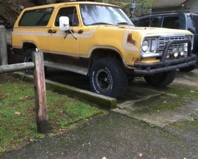 1978 dodge ramcharger yellow with Stripes. 360 4 barrel carb. 4X4