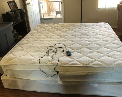 Boyd King size air mattress and platform, has 2 bladders one control for both sides