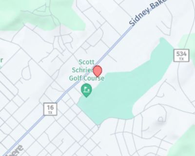 1407 Sidney Baker St. REF: # S100 Refer this number when you reaching us about this AD. Please call / text 210-201-0284 Description: The Sidney Baker is built for your comfort and your pleasure in Kerrville Texas. Our private, gated community fronts the Scott Schreiner Golf Course, offering beautiful views of rolling fairways and Texas Hill Country. Our one, two and three bedroom spacious floor...