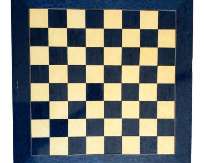 Vintage Blue Ash and White Erable Chess Board