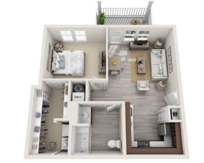 Modern 1 Bedroom Apartment Concord