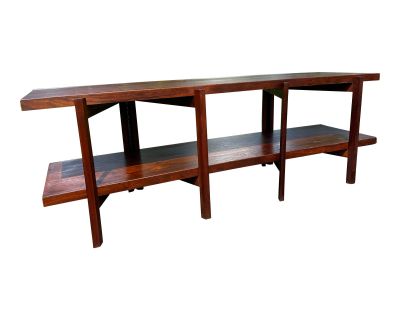 Midcentury Bruno Mathsson Style Two Tier Gateleg Display Table, 1960s