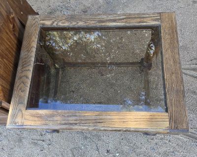 Two Coffee Glass Tables 21x27 1/2xx20 1/2