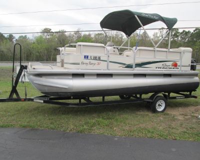 2011 Sun Tracker Party Barge 20 Pontoon Boat w Mercury 60  Trailer