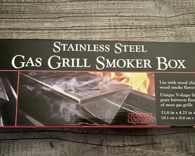 Gas Grill Smoker Box with Wood Chips