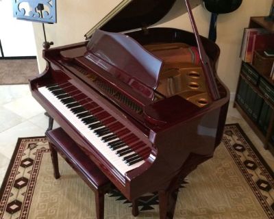 Beautiful Mahogany Baby Grand Piano - SOLD