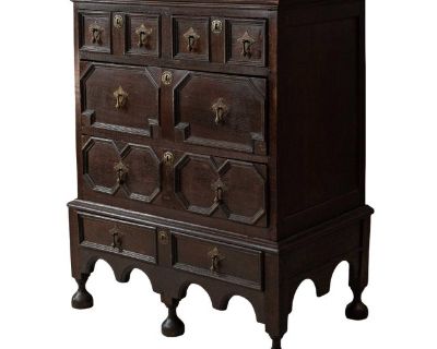 Antique English Jacobean Oak Chest