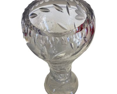 Vintage Leaded Crystal Flower Vase