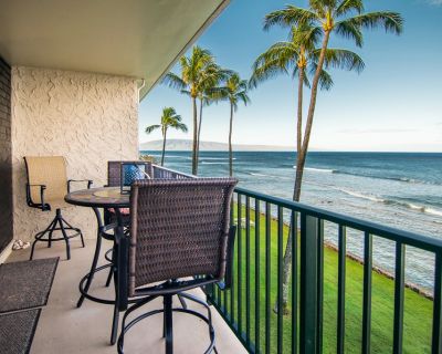 Minimum stay: 1 month. Deposit: 2000. Bills included. Age preference: 18 - 70. Available for students. Corner oceanfront unit with wrap around lanai and side window offering a view down the coastline towards Kapalua. New renovation completed. Spectacular location. End unit has a larger kitchen and bath (two vanity sinks). Free WiFi and Laundry/Washer in Unit. Features: UNIT FEATURES A/C TYPE Li...