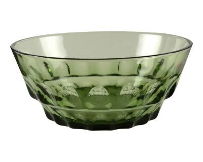 Vintage Hazel-Atlas Green Glass Salad Serving Bowl