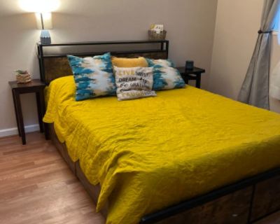 Security deposit: $500.00 * Fees apply?: No. References are not required. Non-smoking. Furnishings: Furnished * Disabled access: * Living room: shared. $750 monthly (whole property). bedroom and bathroom available for rent. Preferably No pets, there are two pets here already. dogs, cat. Near parks, transportation and shopping! Exact location to be shared after qualifications are met. No couples...