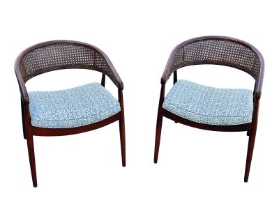 Vintage James Mont Side Chairs - Pair