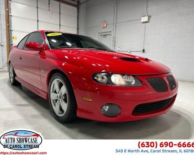 Mileage: 36164. Our Accident Free 2006 Pontiac GTO Coupe in Torrid Red is ready for you to get behind the wheel. Powered by a respectable 6.0 Liter V8 that delivers 400hp while tethered to a tough and 6 Speed Manual transmission. With our Rear Wheel Drive GTO, you will have the performance you want, and yet you will be rewarded with nearly 25mpg on the highway. The fog lamps, spoiler, dual exha...