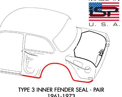 New Type 3 Inner Fender Seal - Pair