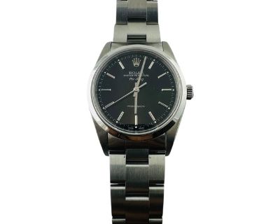1999 Rolex Air King Men's Watch Black Dial Box/Papers 14000 #22316