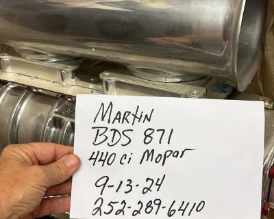 New polished BDS 871 for a Mopar 440 Blower