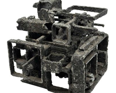 James Bearden Brutalist Blackened Steel “Dwelling” Box 2015