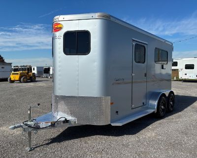 Explore the open road with this sleek trailer. This New 2026 Sundowner Trailers Charter 2 Horse BPTRSE Fifth Wheel is perfect for equestrian adventures. Tailor your travels with family or friends, making memories at every stop. This coach offers a sturdy build with a GVWR of 2,820 lb. Its design supports easy towing and stable handling, ensuring a smooth journey whether heading to shows or rela...