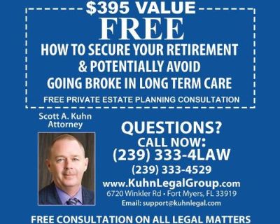 ►FREE PRIVATE ESTATE PLANNING CONSULTATION – LIMITED TIME $395 VALUE