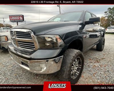Mileage: 145,451. Year: 2015. Make: Ram. Model: 1500 Crew Cab. Trim: Big Horn Pickup 4D 5 1/2 ft. Automatic, 8-Spd transmission. Exterior: Black. Interior: Brown. Interior: Backup Camera, V8 HEMI 5.7 Liter, Power Sliding Rear Window, Fog Lights, F&R Side Air Bags, Power Seat, Towing Pkg, ABS (4-Wheel), Keyless Entry, Dual Air Bags, Cruise Control, Uconnect, Bluetooth Wireless, 4WD, Air Conditio...