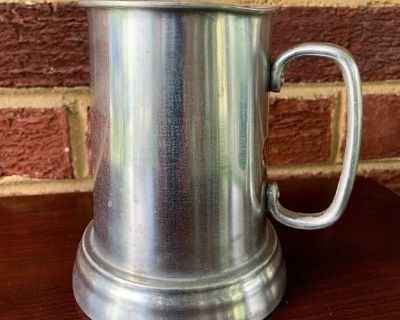 Vintage APEX Aluminum Glass Bottom Beer Stein