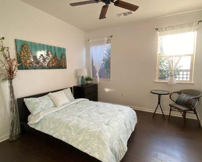 Available on: now. Furnished. Parking available * Internet included * LGBTQ+ friendly * Students welcome * 40+ years welcome Lan will require background checks for this room Learn more. Travel nurse welcome!!!Beautiful home in River Island lathrop ,5 bedrooms, 5 baths , private bedroom downstairs with a bathroom ,walking closet , fully furnished.Full size bed. Feel like you have a private entra...