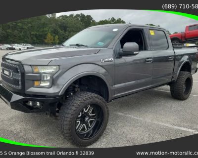 Mileage: 134,317. Year: 2015. Make: Ford. Model: F150 SuperCrew Cab. Trim: Lariat Pickup 4D 5 1/2 ft. Automatic, 6-Spd transmission. Interior: Air Conditioning, ABS (4-Wheel), Towing Pkg, Running Boards, Blind-Spot Alert, Leather, Traction Control, Parking Sensors, Hill Start Assist Control, Technology Pkg, Tilt & Telescoping Wheel, SiriusXM Satellite, Lariat Chrome Appearance Pkg, Cruise Contr...