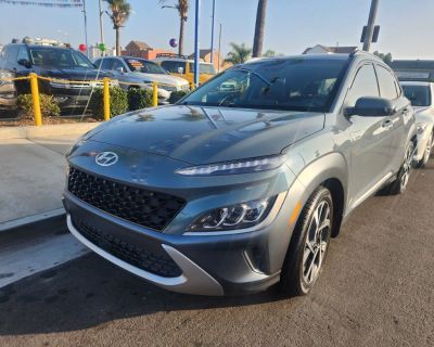 Mileage: 82,703. Year: 2022. Make: Hyundai. Model: Kona. Trim: Limited Sport Utility 4D. Automatic transmission. Exterior: Gray. Interior: Black. Stock No: 868985. Contact: Seven automotive Group LLC (323-771-1200)