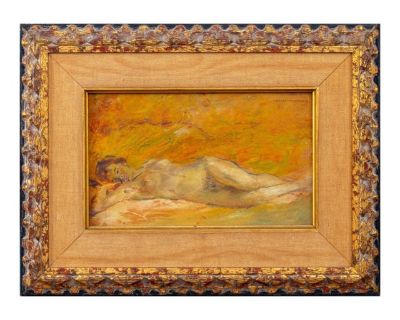 Gusztav Magyar-Mannheimer Reclining Nude Oil