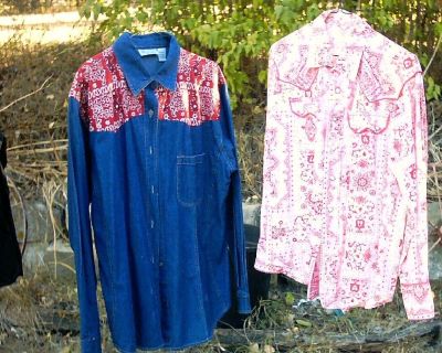 Ladies Size M western style shirts $10. each