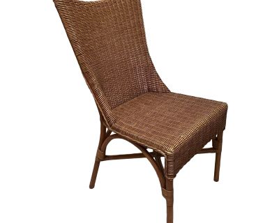 Late 20th Century Wicker Rattan Side Chair
